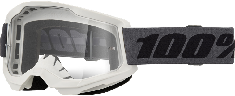 100-percent - Strata 2 Goggle Grey Clear Lens - 50027-10026