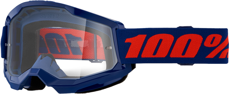 100-percent - Strata 2 Goggle Navy Clear Lens - 50027-00021