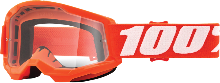 100-percent - Strata 2 Junior Goggle Orange Clear Lens - 50031-00005