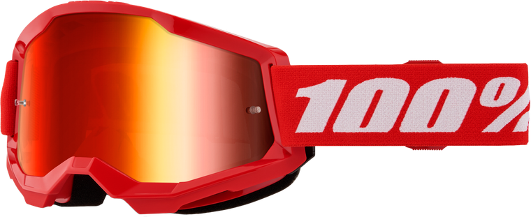 100-percent - Strata 2 Junior Goggle Red Mirror Red Lens - 50032-00012