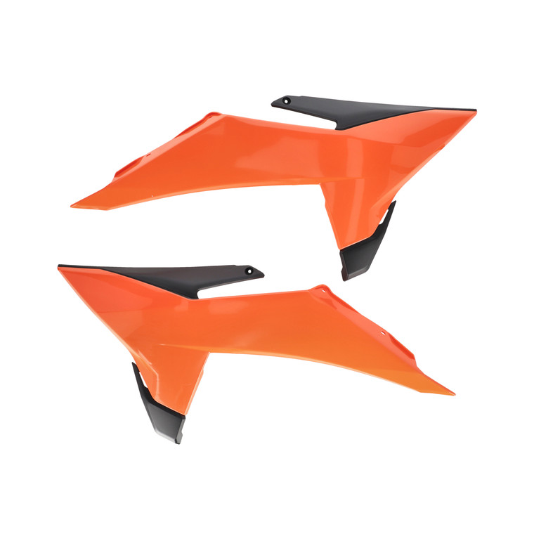 Acerbis - Radiator Shroud Ktm Orange/black - 2986565225