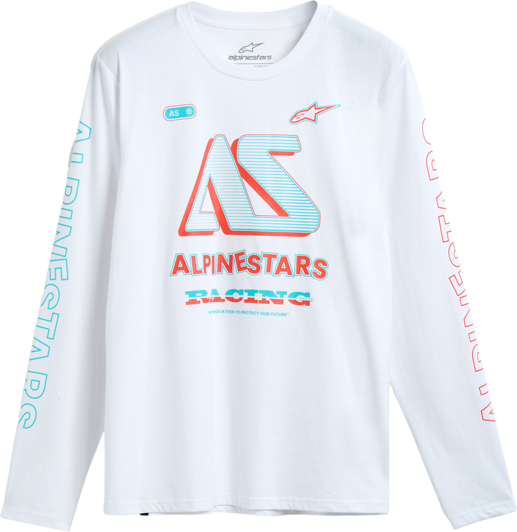 Alpinestars - Ayess Ls Csf Tee White Lg - 1215-71100-20-L