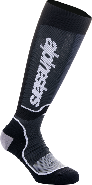 Alpinestars - Mx Plus Socks Black/white Lg - 4702324-12-L