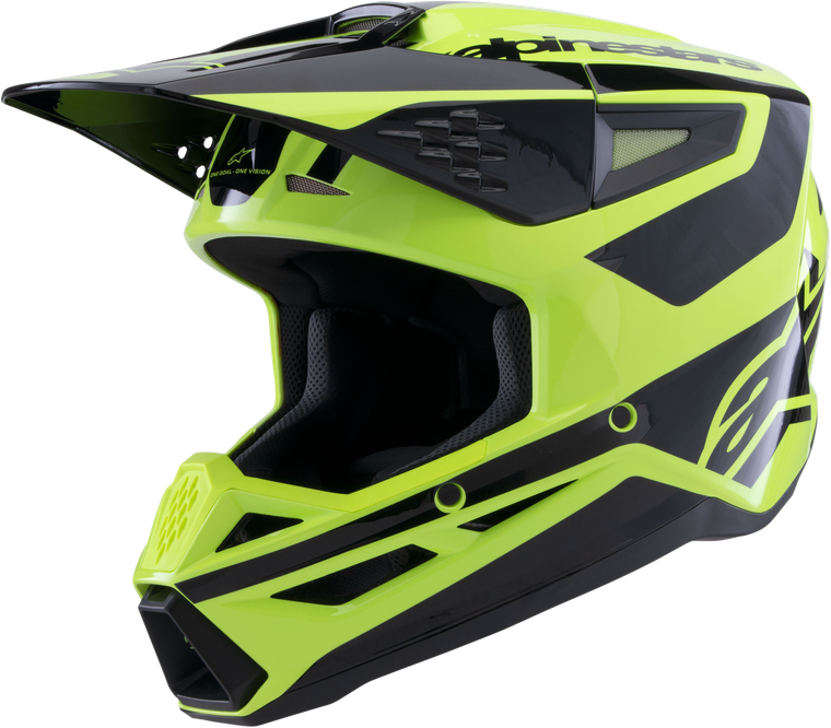 Alpinestars - Sm3 Heat Helmet Yellow Fluo/black Glossy Lg - 8301026-5011-L