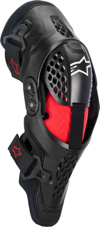 Alpinestars - Sx-1 Plasma Knee Protector Blk/red/cool Gry 2xl - 6500326-1498-XXL