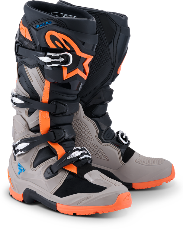 Alpinestars - Tech 7 Enduro Blk/warm Gry/orange Fluo 8 - 2010426-1562-8