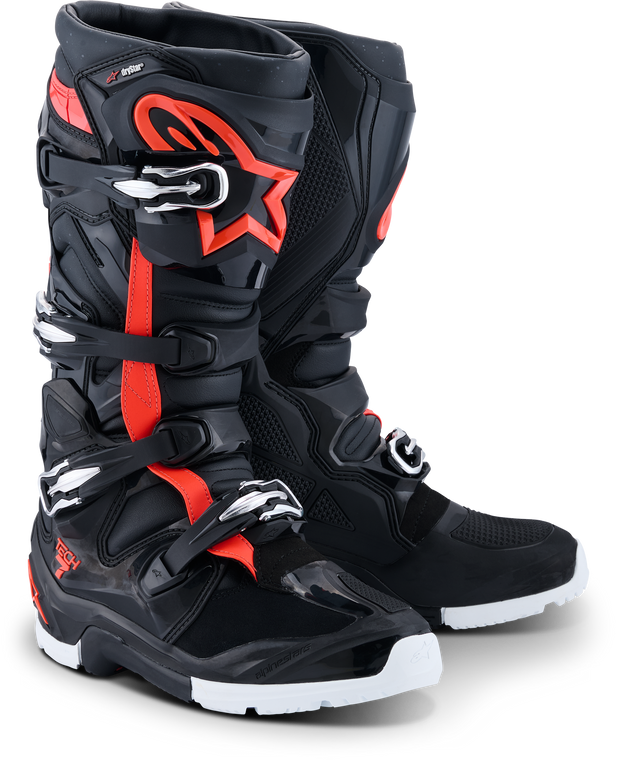Alpinestars - Tech 7 Enduro Drystar Black/red Fluo/white 10 - 2010526-1321-10