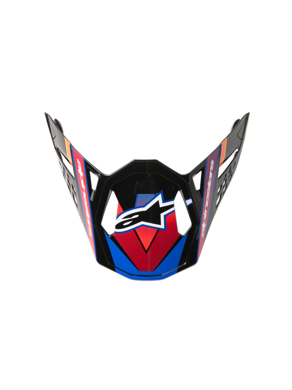 Alpinestars - Visor S-m10 22.06 - Era Blu/red/ylw Fluo Glossy - 8981123-7356-TU