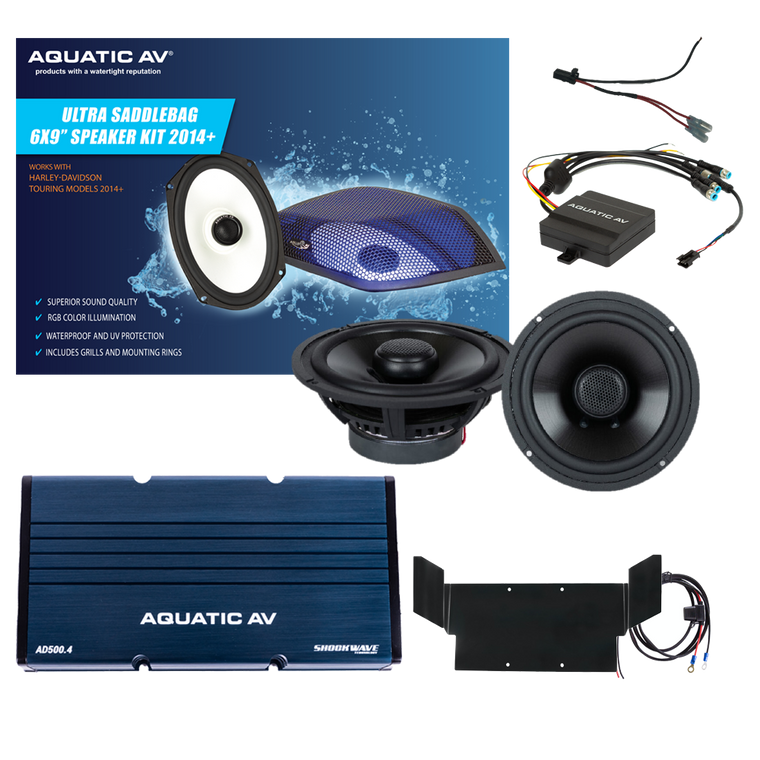 Aquatic Av - Ultra Speaker Kit Flht `98-13 - BT300
