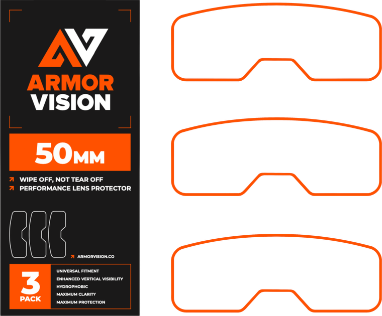 Armor Vision - Armor Vision 50mm 2nd Gen 3/pk - AV0050