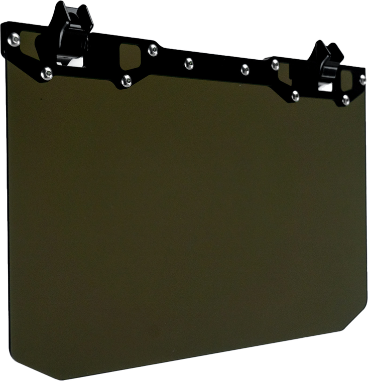 Axia - 12" X 8" Narrow Mount Sun Viso W/tinted Shield- Black - MODNDSVT-BK