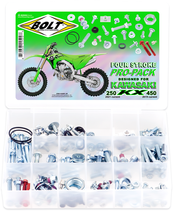 Bolt - Propack Kawasaki 4 Stk Kaw Kx250/450f - KXPP-19F