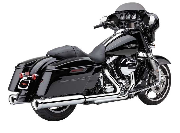 Cobra - 4" Nh Slip-ons Chrome Indian Leather Bag - 5201