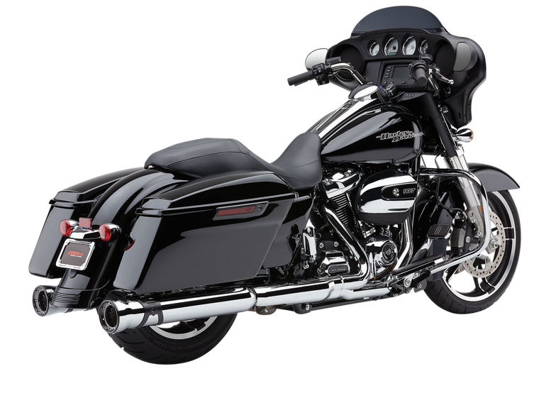 Cobra - 4" Race-pro Slip-ons Chrome Flh/flt 17-25 - 6216
