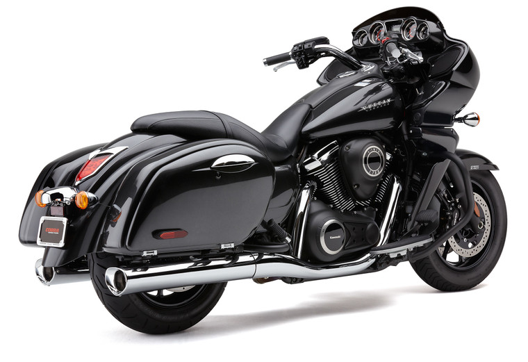 Cobra - Tri-flo Slip On Chrome Kaw Voyager/vaquero - 4228