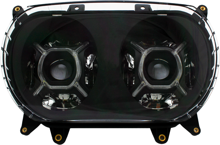 Cyron - Road Glide Headlights `15-22 Black - ABIG52A