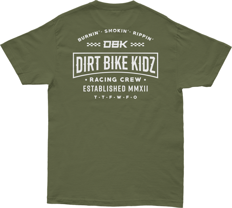 Dbk - Speed & Style Tee Military Green Sm - AT-SPEEDSTYLE-GRN-S