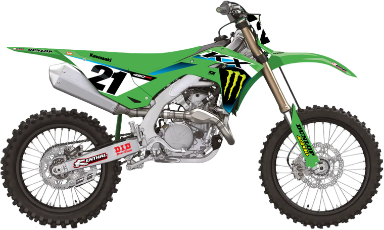 D-cor - Complete Kit 25 Mek Kx 450 (24-25) Wht Bg - 20-20-825
