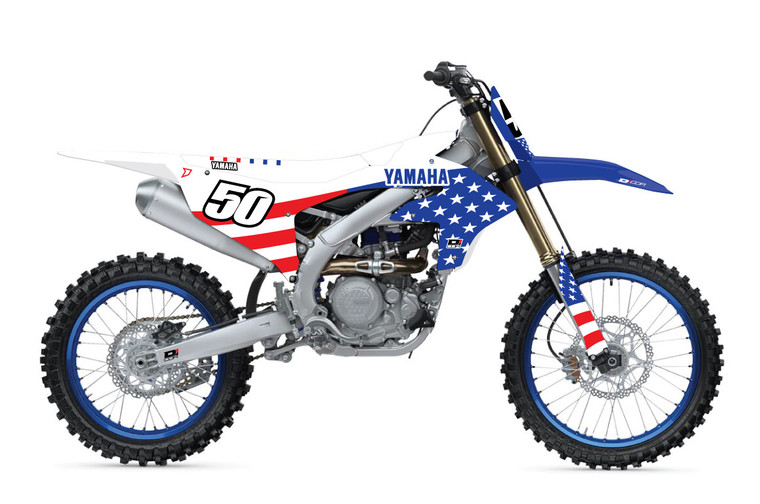 D-cor - Complete Kit Usa Yamaha Yzf250/450 Wht Bg - 20-50-351