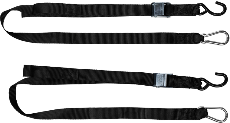 Fire Power - 1.5" X 6' Tie-down Soft-tie Black 2/pk - 29-13075