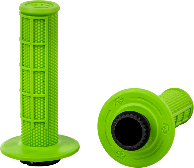 Fire Power - Control Mx Lock-on Grips Green Half Waffle - 24-0206