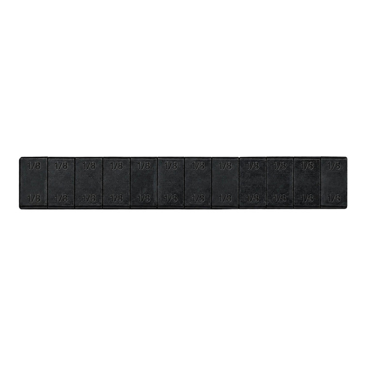 Fire Power - Wheel Weights 1/8 Oz Black 12 Pcs/48 Strips/box - 198-370B