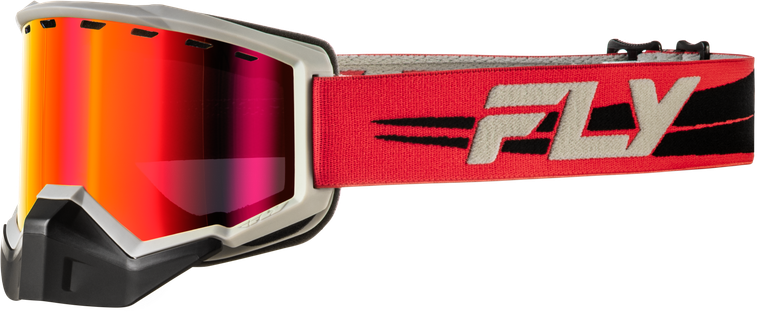 Fly Racing - Focus Snow Goggle Red/blk W/red Mirror/rose Lens - 37-50086
