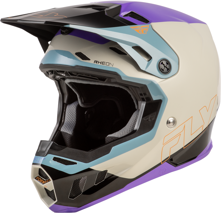 Fly Racing - Formula Cc Glide Helmet Purple/stone/black Xs - 73-4355XS
