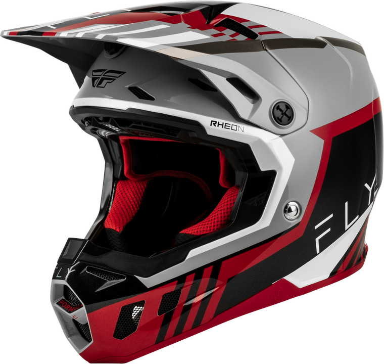 Fly Racing - Formula Cc Strike Helmet Grey/red/black/white Xs - 73-4362XS