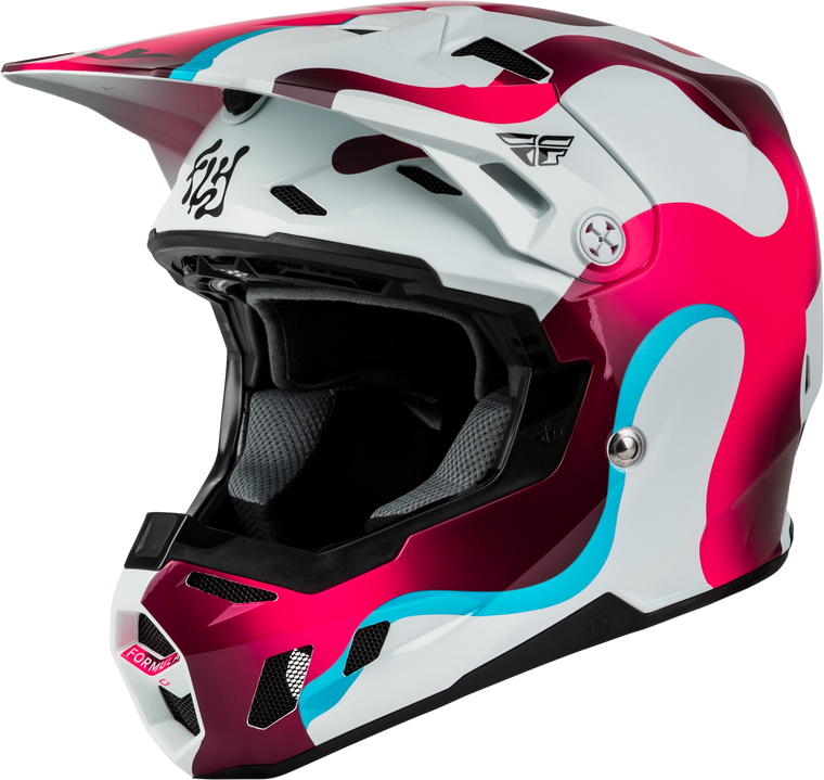 Fly Racing - Formula Cc Vibe Helmet White/pink/blue Lg - 73-4366L