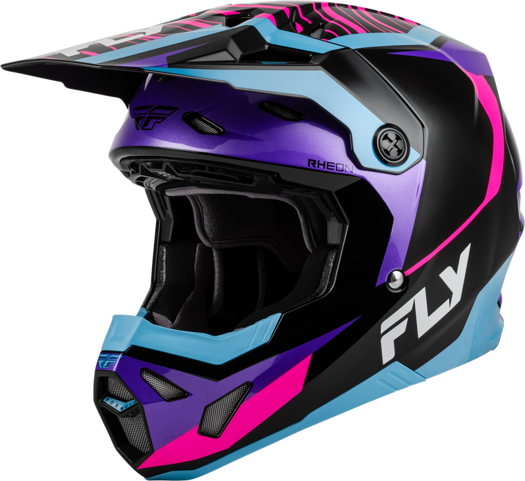 Fly Racing - Formula Cp Charge Helmet Black/purple/pink/blue 2x - 73-00632X