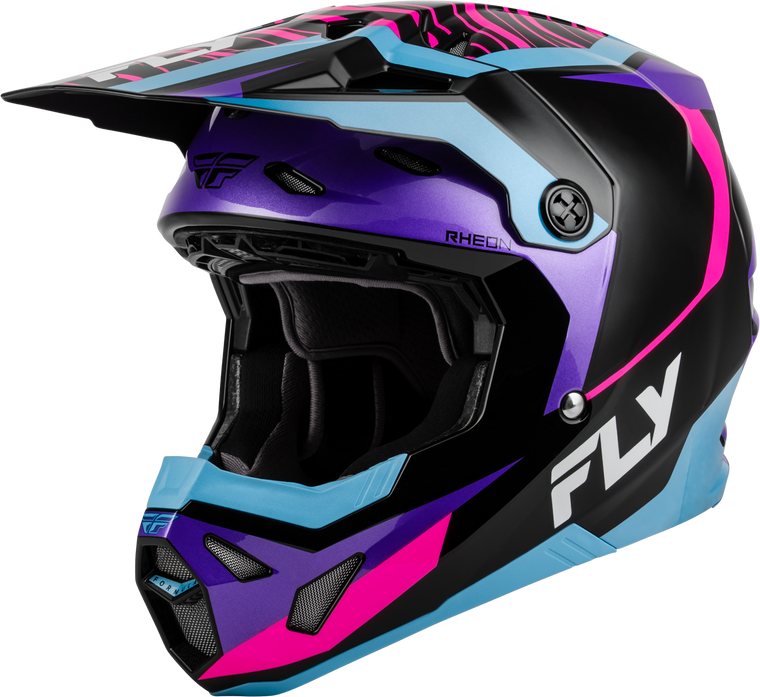 Fly Racing - Formula Cp Charge Helmet Black/purple/pink/blue Xl - 73-0063X