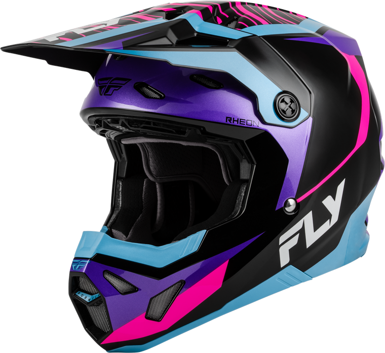 Fly Racing - Formula Cp Charge Helmet Black/purple/pink/blue Xs - 73-0063XS