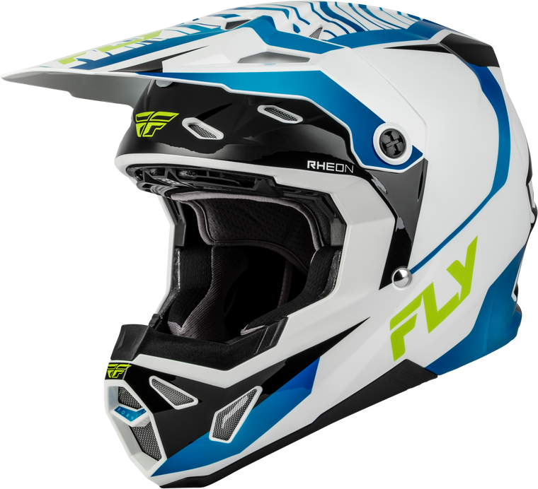 Fly Racing - Formula Cp Charge Helmet White/blue/black 2x - 73-00622X