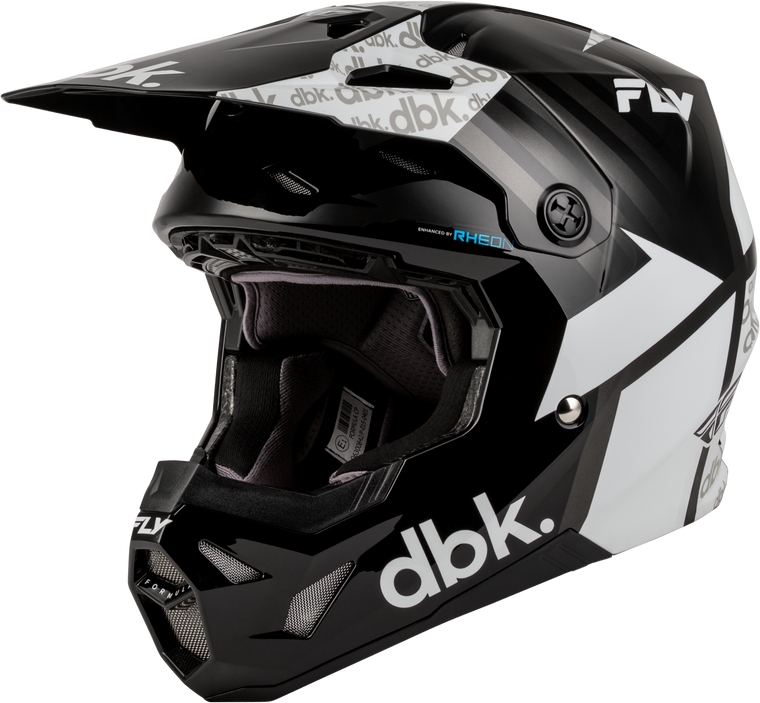 Fly Racing - Formula Cp Dbk Helmet Black/white/grey Xs - 73-0064XS