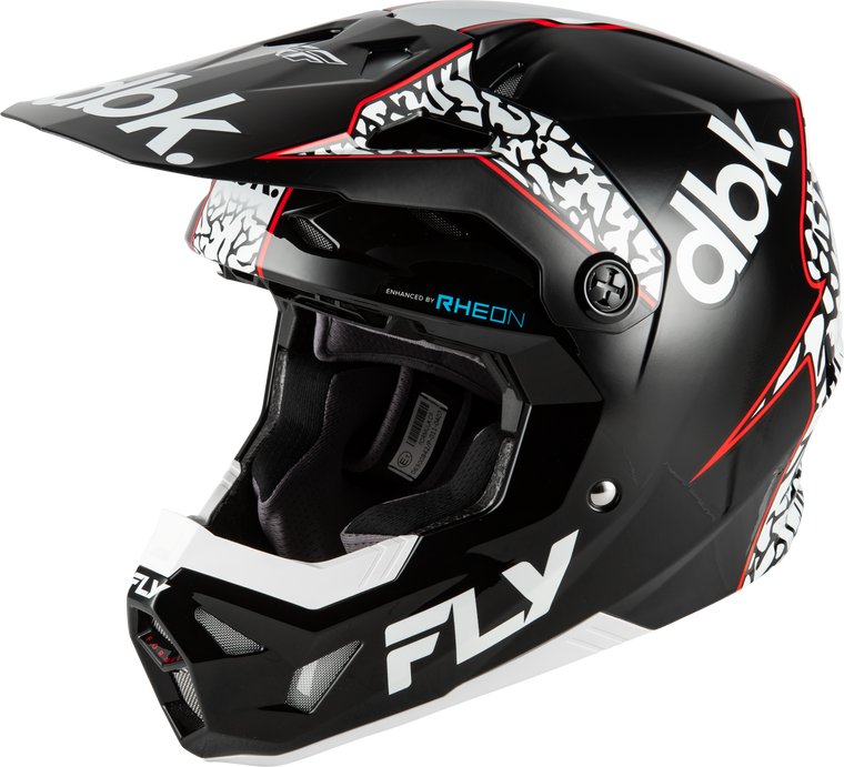 Fly Racing - Formula Cp Dbk Helmet Black/white/red Xs - 73-0044XS