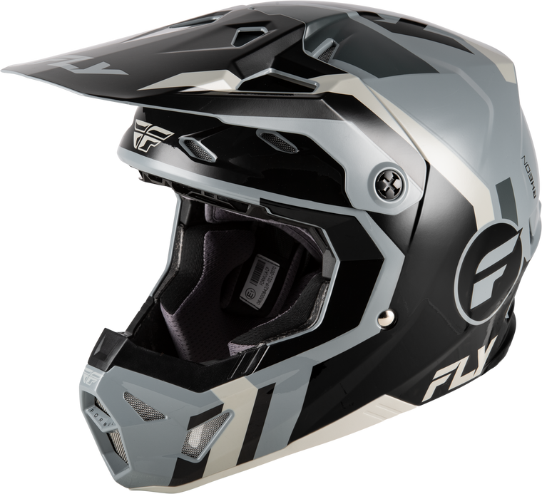 Fly Racing - Formula Cp Seal Helmet Black/grey/light Grey Lg - 73-0040L