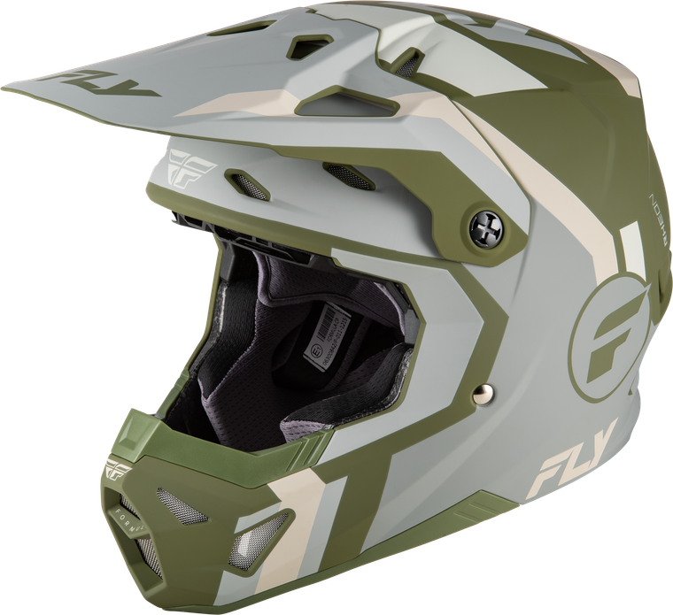 Fly Racing - Formula Cp Seal Helmet Matte Stone/khaki/olive 2x - 73-00432X