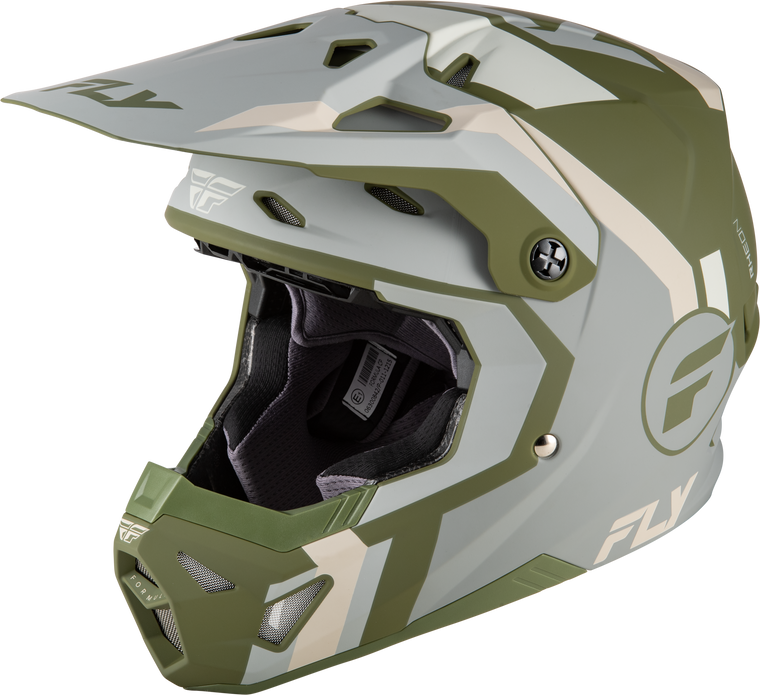 Fly Racing - Formula Cp Seal Helmet Matte Stone/khaki/olive Sm - 73-0043S