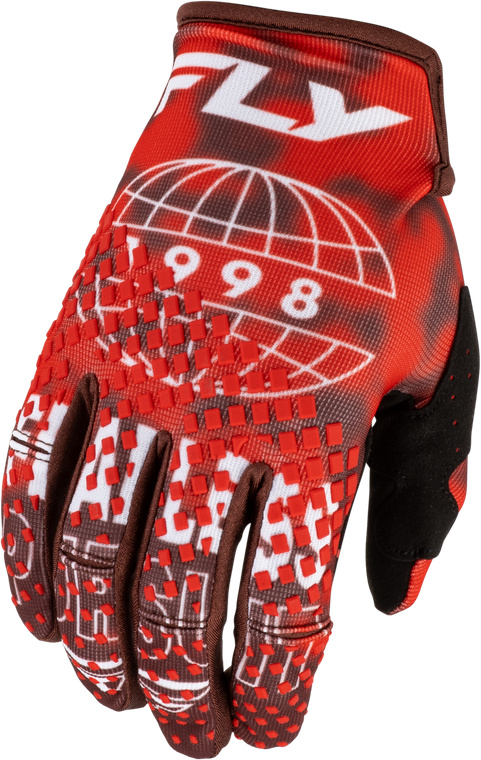 Fly Racing - Kinetic Blur Gloves Red/maroon Xs - 380-412XS