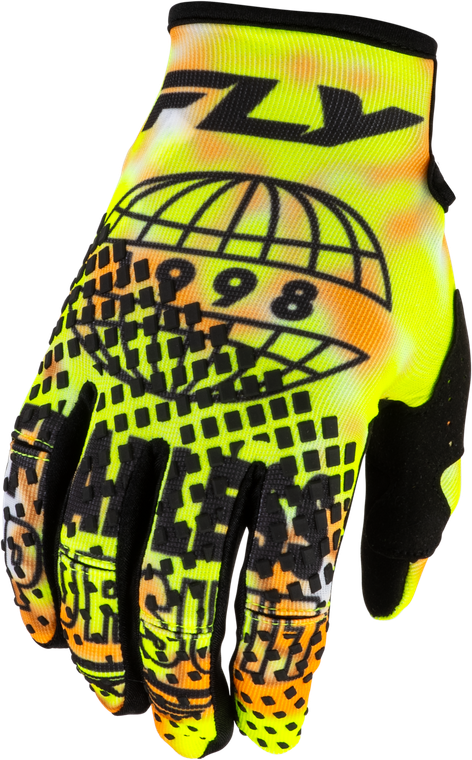 Fly Racing - Kinetic Blur Gloves White/hi-vis/orange Md - 380-413M