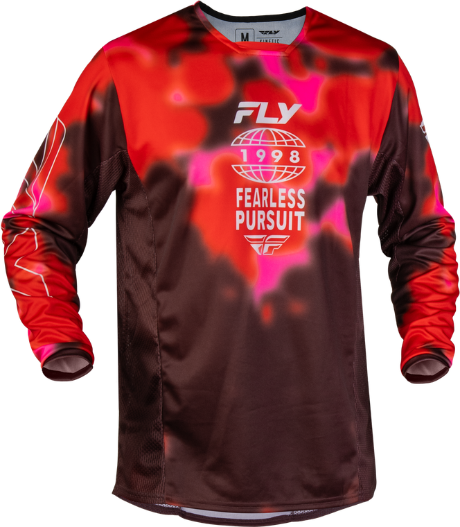 Fly Racing - Kinetic Blur Jersey Red/maroon Xl - 380-422X