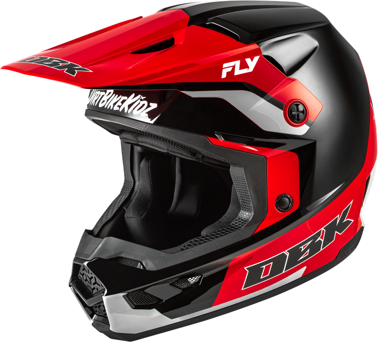 Fly Racing - Kinetic Dbk Helmet Black/red/grey Lg - 73-8678L