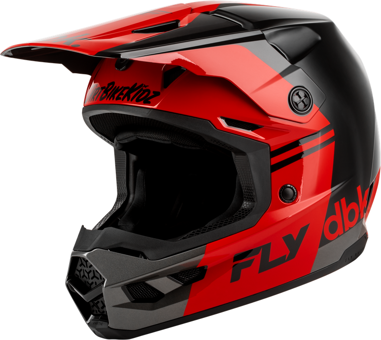 Fly Racing - Kinetic Dbk Helmet Black/red/grey Xl - 73-2005X