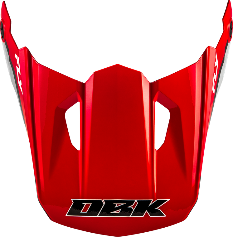 Fly Racing - Kinetic Dbk Helmet Visor Red/black/grey Md/lg - 73-8678VM