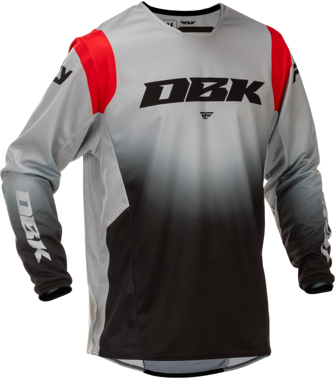 Fly Racing - Kinetic Dbk Jersey Grey/black/red Xl - 379-520X