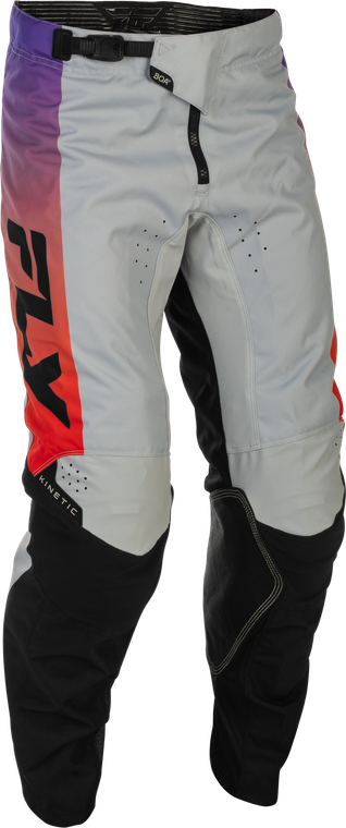 Fly Racing - Kinetic Pants Grey/red/purple/black Sz 38 - 379-43338