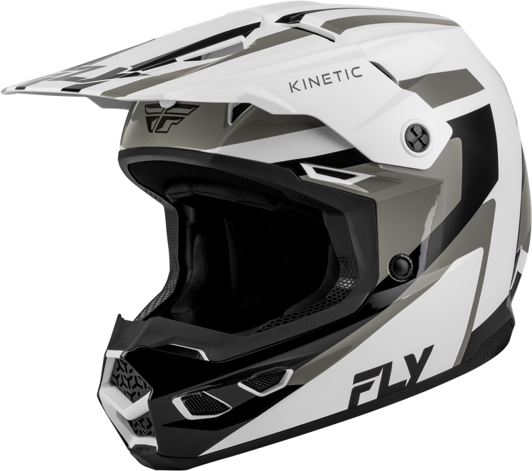 Fly Racing - Kinetic Sync Helmet White/black/grey 2x - 73-20012X