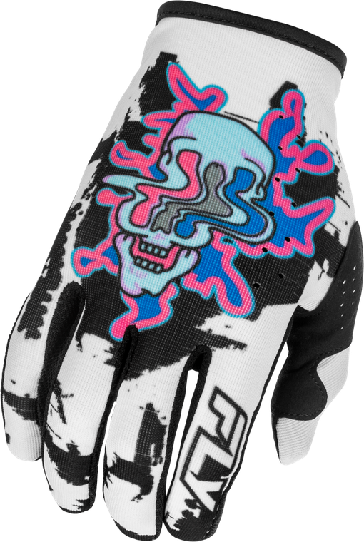 Fly Racing - Lite Warp Gloves White/blue/pink 2x - 379-7172X
