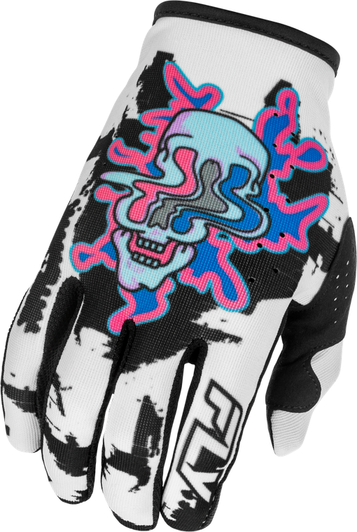 Fly Racing - Lite Warp Gloves White/blue/pink Md - 379-717M